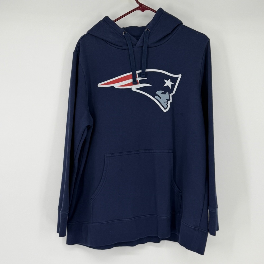 Fanatics Tom Brady New England Patriots Hoodie Mens 2XL Navy Blue 12 Pullover